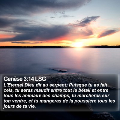 Genèse 3:14 LSG Bible Verse Image