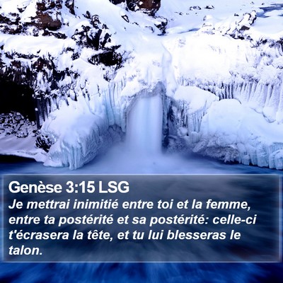 Genèse 3:15 LSG Bible Verse Image