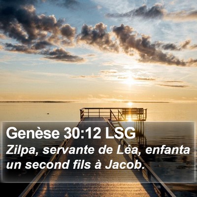 Genèse 30:12 LSG Bible Verse Image