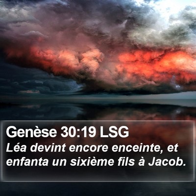 Genèse 30:19 LSG Bible Verse Image