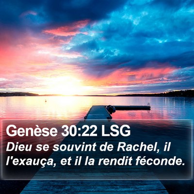 Genèse 30:22 LSG Bible Verse Image