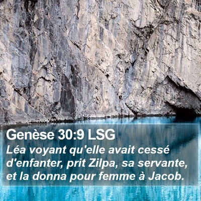 Genèse 30:9 LSG Bible Verse Image