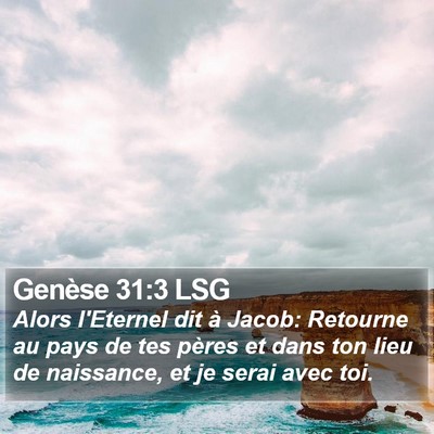 Genèse 31:3 LSG Bible Verse Image