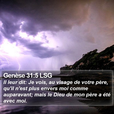 Genèse 31:5 LSG Bible Verse Image