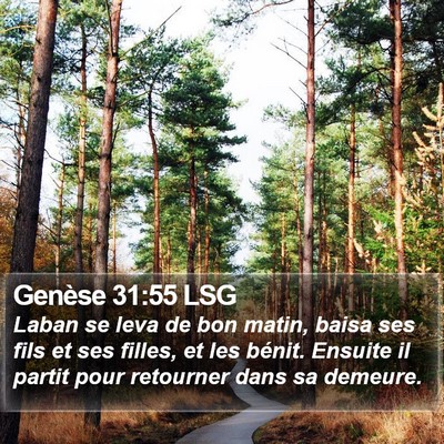 Genèse 31:55 LSG Bible Verse Image