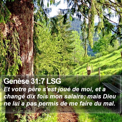 Genèse 31:7 LSG Bible Verse Image