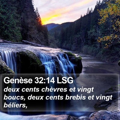 Genèse 32:14 LSG Bible Verse Image