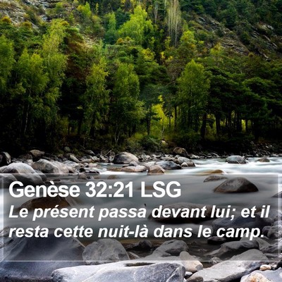 Genèse 32:21 LSG Bible Verse Image