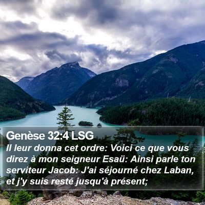 Genèse 32:4 LSG Bible Verse Image