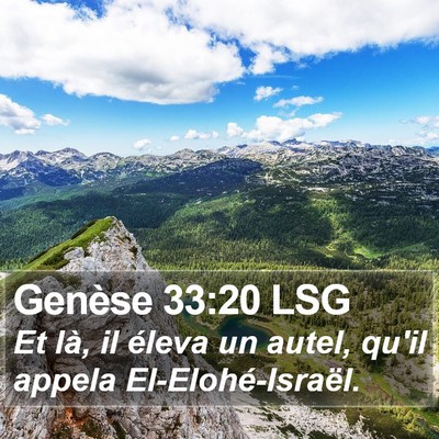 Genèse 33:20 LSG Bible Verse Image