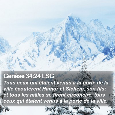 Genèse 34:24 LSG Bible Verse Image
