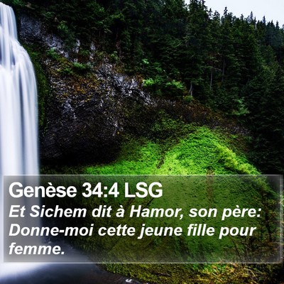 Genèse 34:4 LSG Bible Verse Image