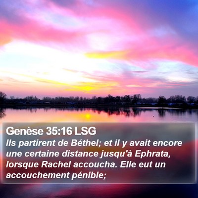 Genèse 35:16 LSG Bible Verse Image