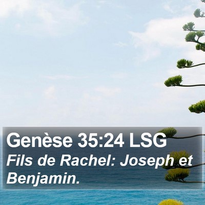 Genèse 35:24 LSG Bible Verse Image