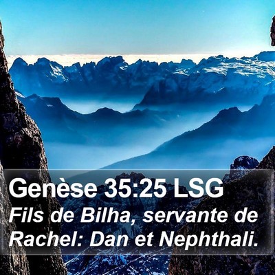 Genèse 35:25 LSG Bible Verse Image