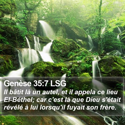 Genèse 35:7 LSG Bible Verse Image