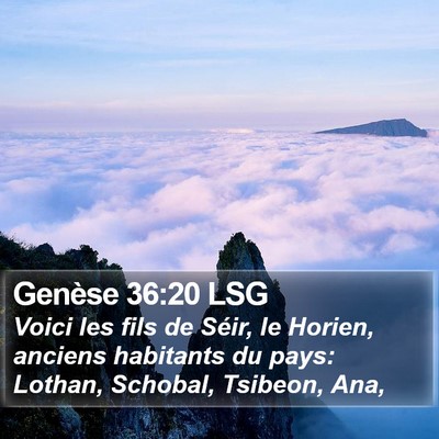 Genèse 36:20 LSG Bible Verse Image