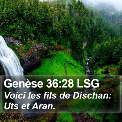 Genèse 36:28 LSG Bible Verse Image