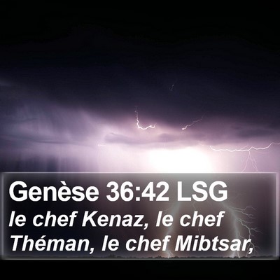 Genèse 36:42 LSG Bible Verse Image