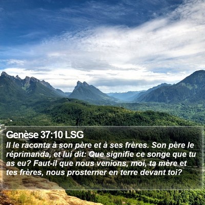 Genèse 37:10 LSG Bible Verse Image