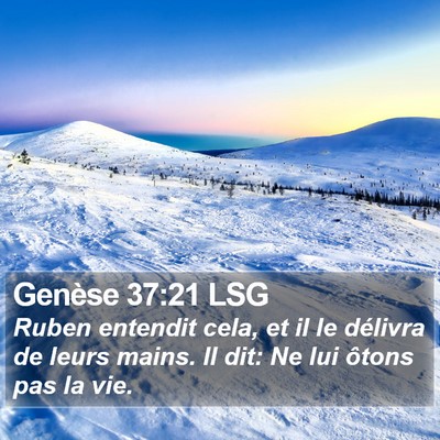 Genèse 37:21 LSG Bible Verse Image