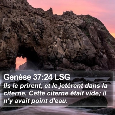 Genèse 37:24 LSG Bible Verse Image