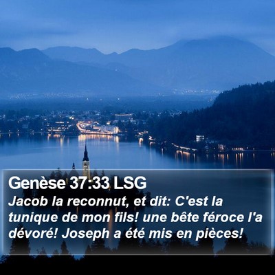 Genèse 37:33 LSG Bible Verse Image