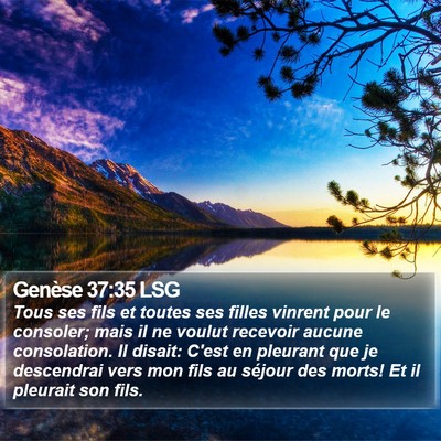 Genèse 37:35 LSG Bible Verse Image