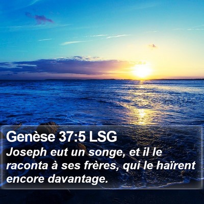 Genèse 37:5 LSG Bible Verse Image