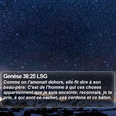 Genèse 38:25 LSG Bible Verse Image