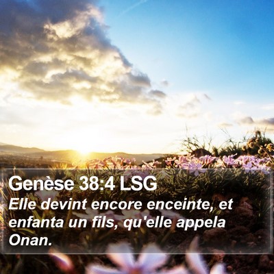 Genèse 38:4 LSG Bible Verse Image