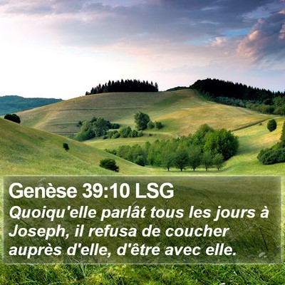 Genèse 39:10 LSG Bible Verse Image