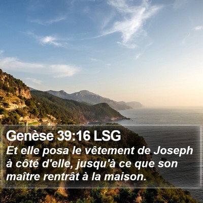 Genèse 39:16 LSG Bible Verse Image
