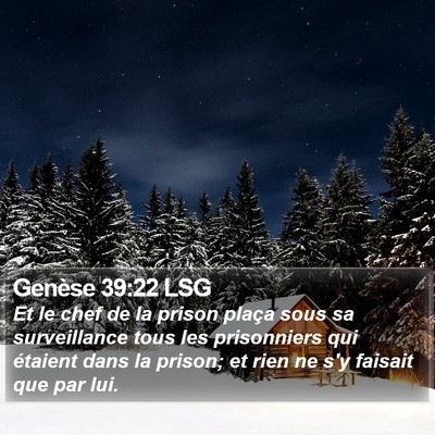 Genèse 39:22 LSG Bible Verse Image