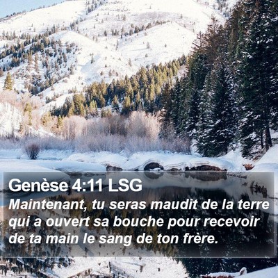 Genèse 4:11 LSG Bible Verse Image