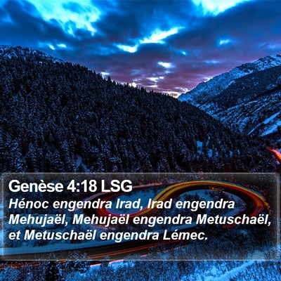 Genèse 4:18 LSG Bible Verse Image