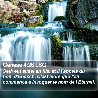 Genèse 4:26 LSG Bible Verse Image
