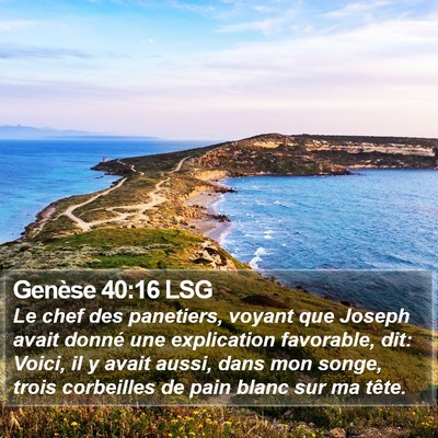 Genèse 40:16 LSG Bible Verse Image