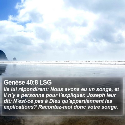 Genèse 40:8 LSG Bible Verse Image