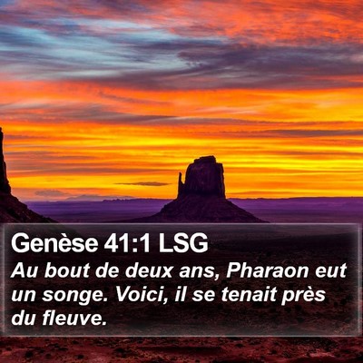 Genèse 41:1 LSG Bible Verse Image