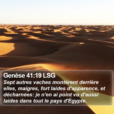 Genèse 41:19 LSG Bible Verse Image
