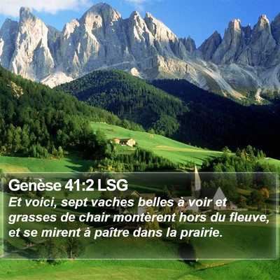Genèse 41:2 LSG Bible Verse Image