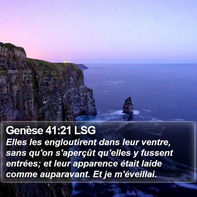 Genèse 41:21 LSG Bible Verse Image