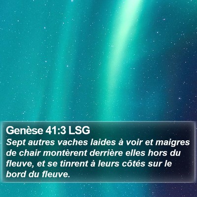 Genèse 41:3 LSG Bible Verse Image