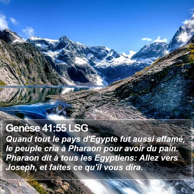 Genèse 41:55 LSG Bible Verse Image