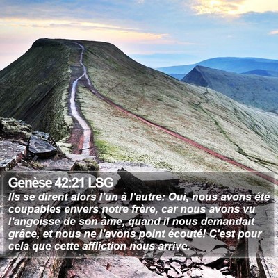 Genèse 42:21 LSG Bible Verse Image