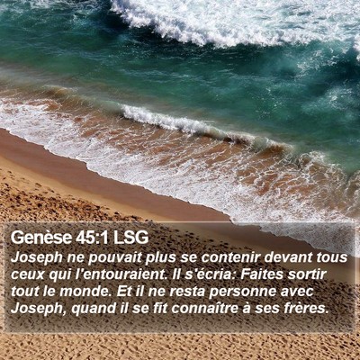 Genèse 45:1 LSG Bible Verse Image