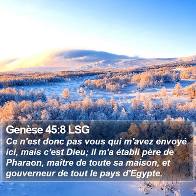 Genèse 45:8 LSG Bible Verse Image