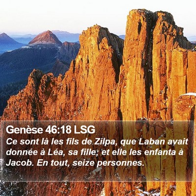 Genèse 46:18 LSG Bible Verse Image