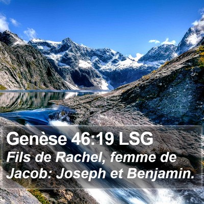 Genèse 46:19 LSG Bible Verse Image